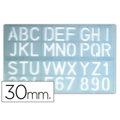 ESCANTILHAO LETRAS E NUMEROS 30MM