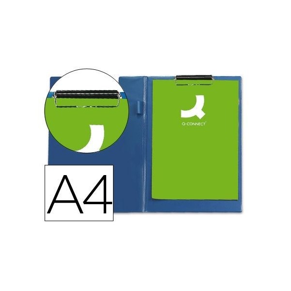 CLIP BOARD (PRANCHETA) PLASTICO A4 C/ MINICLIP - AZUL