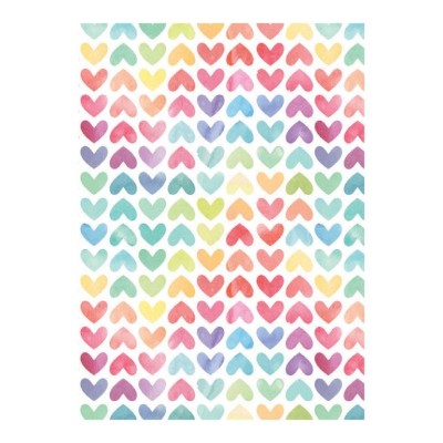 CADERNO AGRAFADO ANCOR AQUARUPELLA CORACOES A5 90gr. 25FLS  PAUTADO