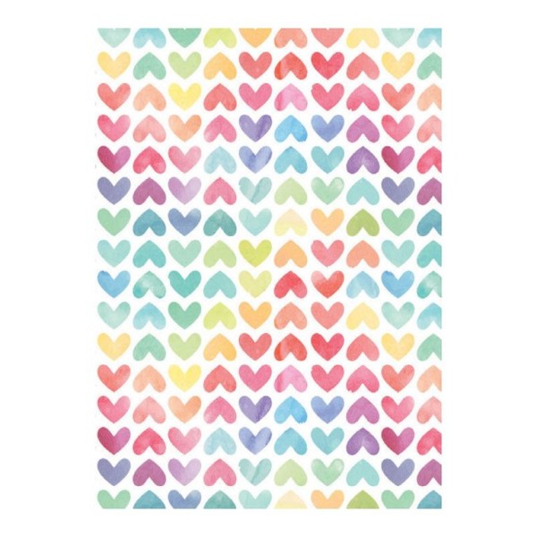 CADERNO AGRAFADO ANCOR AQUARUPELLA CORACOES A5 90gr. 25FLS  PAUTADO