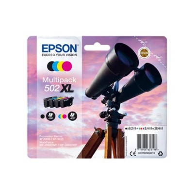 KIT 4 x TINTEIROS EPSON 502XL (BK/C/M/Y) ORIGINAL