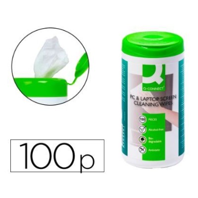 TUBO C/ TOALHETES LIMPEZA DESINFETANTES QC IMPREGNADOS (100unid)