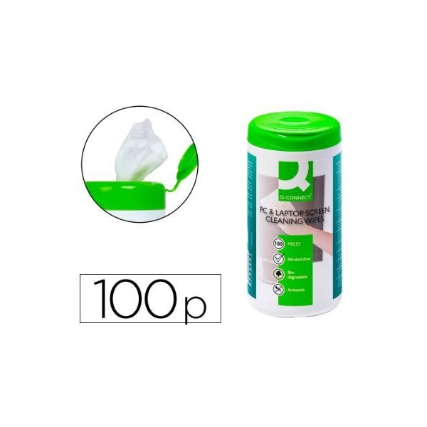 TUBO C/ TOALHETES LIMPEZA DESINFETANTES QC IMPREGNADOS (100unid)