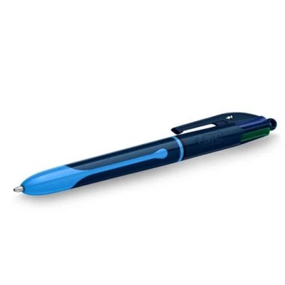 ESFEROGRAFICA BIC RETRATIL 4 CORES  AZUL + PRETO + VERDE + VERMELHO - SMOOTH
