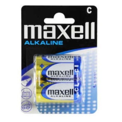BLISTER C/ 2 x PILHAS ALCALINA MAXELL LR14 C 1.5V