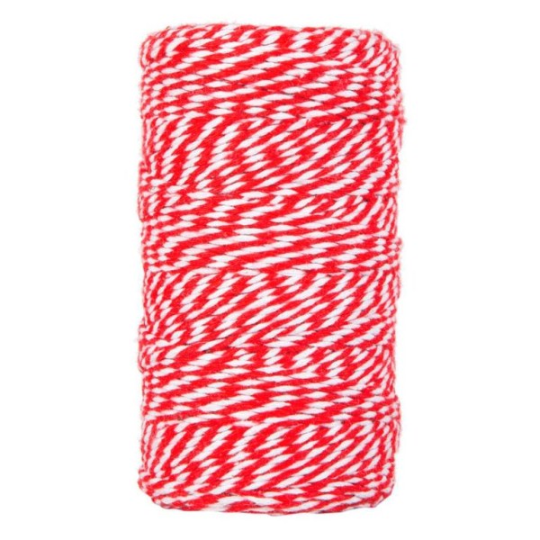 FIO CORDAO BICOLOR 2MM x 100M VERMELHO/BRANCO