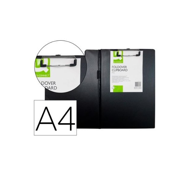 CLIP BOARD (PRANCHETA) PLASTICO A4 C/ MINICLIP - PRETO
