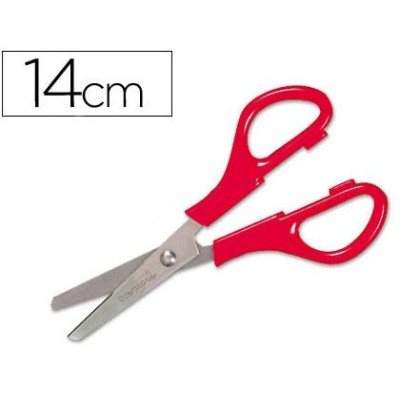 TESOURA ESCOLAR 13/14CM PONTAS REDONDAS CORES SORTIDAS
