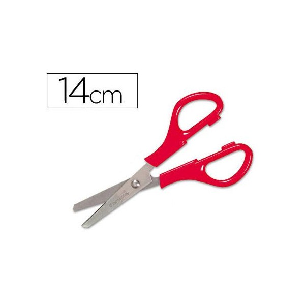 TESOURA ESCOLAR 13/14CM PONTAS REDONDAS CORES SORTIDAS