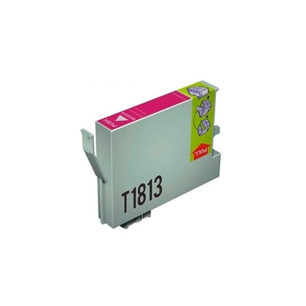 TINTEIRO COMPATIVEL C/ EPSON T1813 - 18XL MAGENTA