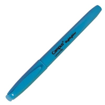 MARCADOR FLUORESCENTE CAMPUS PLUS UNIVERSITY "FINO" AZUL