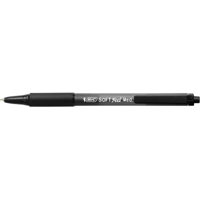 ESFEROGRAFICA RETRATIL BIC SOFT FEEL 1.0mm C/ GRIP - PRETO