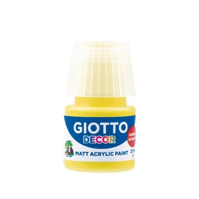 FRASCO TINTA ACRILICA GIOTTO DECOR 25ML AMARELO