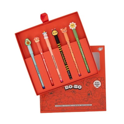 KIT 6 x ESFEROGRAFICAS APAGÁVEIS MR WONDERFUL BO-BO - ANIMAIS