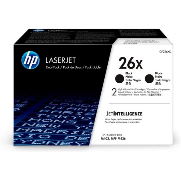 TONER HP CF226XD 18K PACK DUPLO ORIGINAL