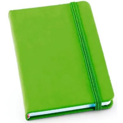 BLOCO NOTAS A6 MEYER LISO 80FL C/ ELASTICO VERDE CLARO