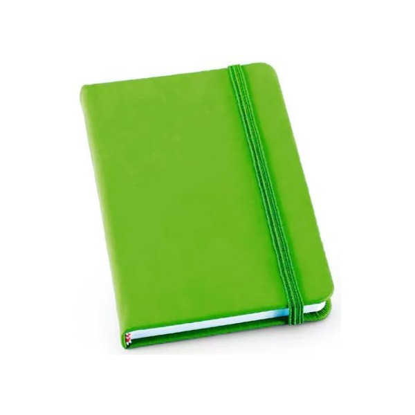 BLOCO NOTAS A6 MEYER LISO 80FL C/ ELASTICO VERDE CLARO