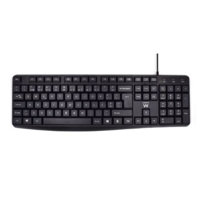 TECLADO EWENT BUSINESS (TECLAS SILENCIOSAS) C/ FIO - PRETO 