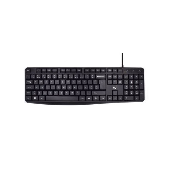 TECLADO EWENT BUSINESS (TECLAS SILENCIOSAS) C/ FIO - PRETO 