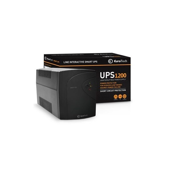 UPS EUROTECH 1200VA C/ 3 TOMADAS SCHUKO