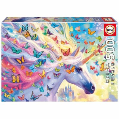 PUZZLE EDUCA 500 PECAS UNICORNIO ARCO-IRIS