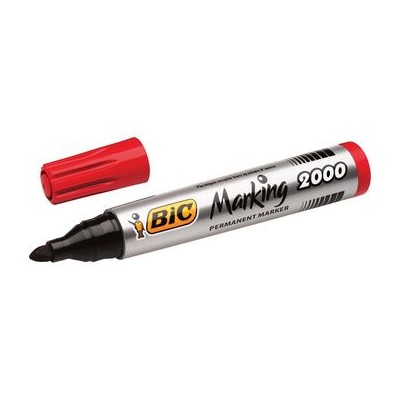 MARCADOR PERMANENTE BIC MARKING 2000 PT-CN 1,7MM VERMELHO