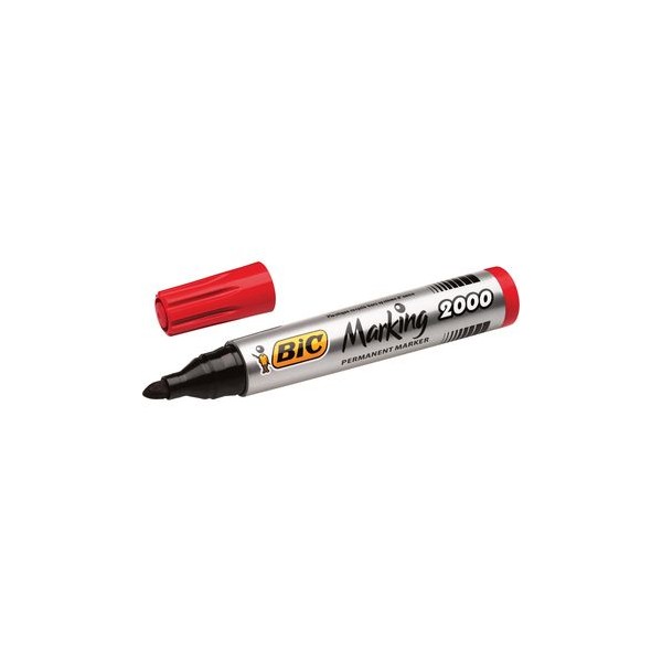 MARCADOR PERMANENTE BIC MARKING 2000 PT-CN 1,7MM VERMELHO