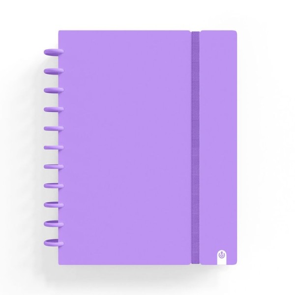 CADERNO INTELIGENTE "CAPA DURA" INGENIOX A4 100gr. 80FLS PAUTADO COR VIOLETA PASTEL