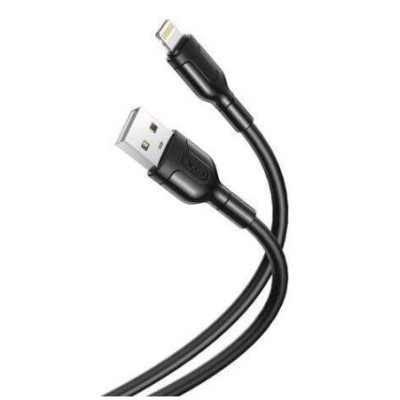 CABO USB TIPO (A) P/ LIGHTNING  2.1A M/M 1MT - CARREGAMENTO / TRANSFERENCIA DE DADOS P/ IPHONE  - PRETO