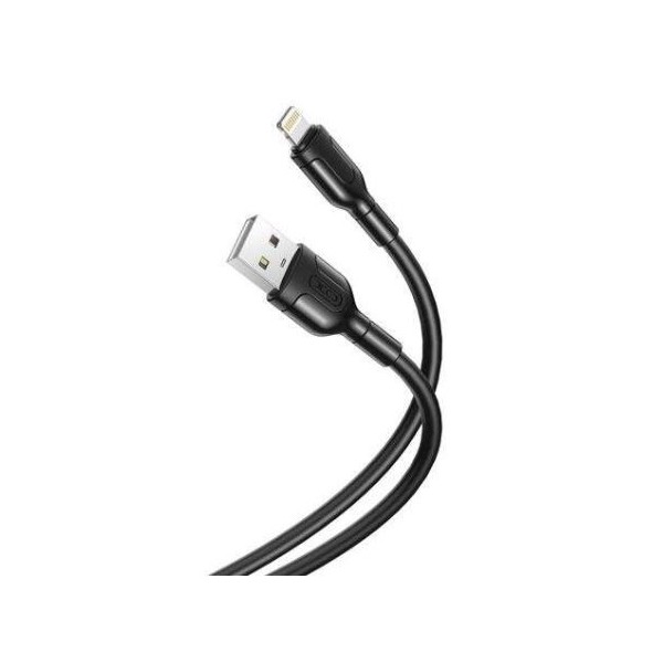 CABO USB TIPO (A) P/ LIGHTNING  2.1A M/M 1MT - CARREGAMENTO / TRANSFERENCIA DE DADOS P/ IPHONE  - PRETO