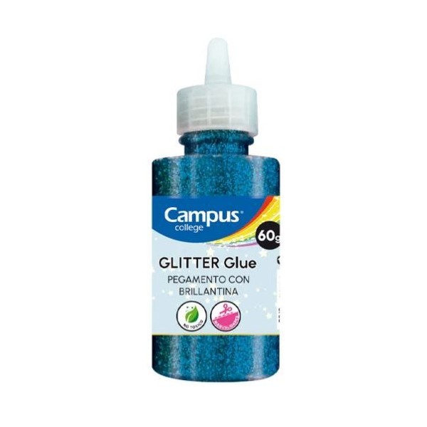 CAIXA C/ 6 COLAS PURPURINA 60gr. AZUL METALICO