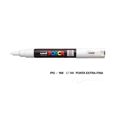 MARCADOR UNIBALL POSCA PC1M 0,7mm BRANCO