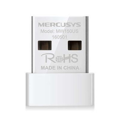 ADAPTADOR WIRELESS MERCUSYS USB NANO 150Mbps