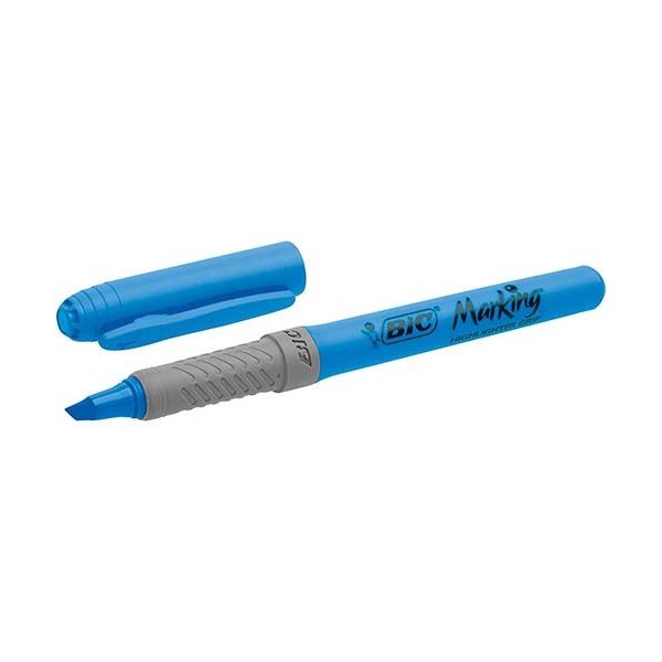 MARCADOR FLUORESCENTE BIC MARKING HIGHLIGHTER GRIP "FINO" 1.6 a 3.3mm AZUL