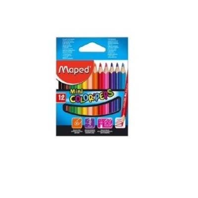 LAPIS DE COR MAPED MINI COLOR PEPS CURTO (Cx.12uni.)