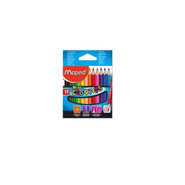 LAPIS DE COR MAPED MINI COLOR PEPS CURTO (Cx.12uni.)