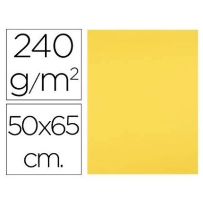 CARTOLINA 50x65cm 240/250gr. AMARELO LIMAO