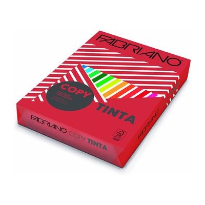 RESMA PAPEL FOTOCOPIA FABRIANO COPY TINTA A4 80GR. VERMELHO INTENSO (F605)
