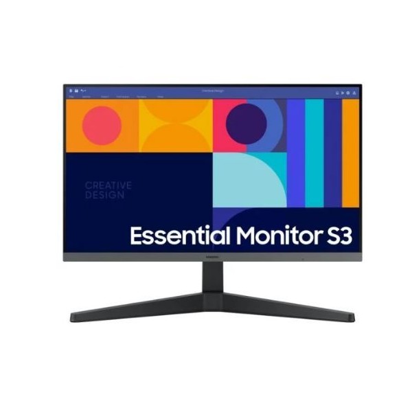 MONITOR SAMSUNG ESSENTIAL S3 27" - FULL HD - LCD - IPS - 16:9 - 100Hz - PRETO