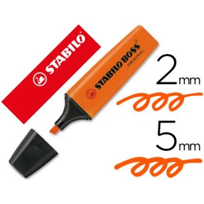 MARCADOR FLUORESCENTE STABILO BOSS 70/54 LARANJA