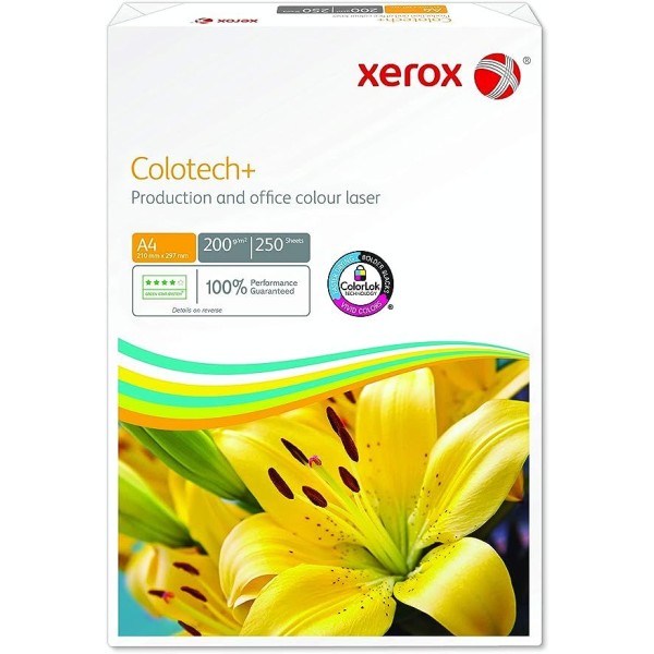 PAPEL FOTOCOPIA XEROX COLOTECH+ GLOSS LASER DIN A3 170gr. 400FLS
