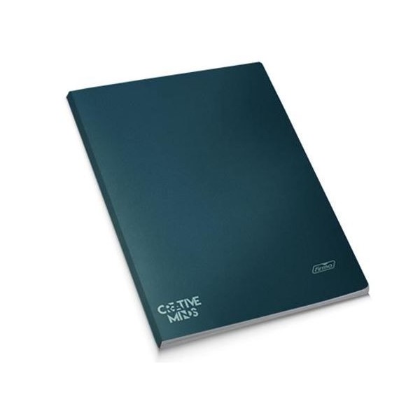 CADERNO AGRAFADO CREATIV MINDS CAPA AZUL PLASTIFICADA A4 48FLS PAUTADO