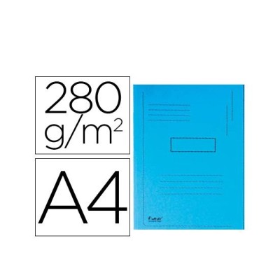 PASTA CLASSIFICADOR EXACOMPTA EM CARTOLINA DE 280 GRS A4 C/ 2x ABAS INTERIOR AZUL