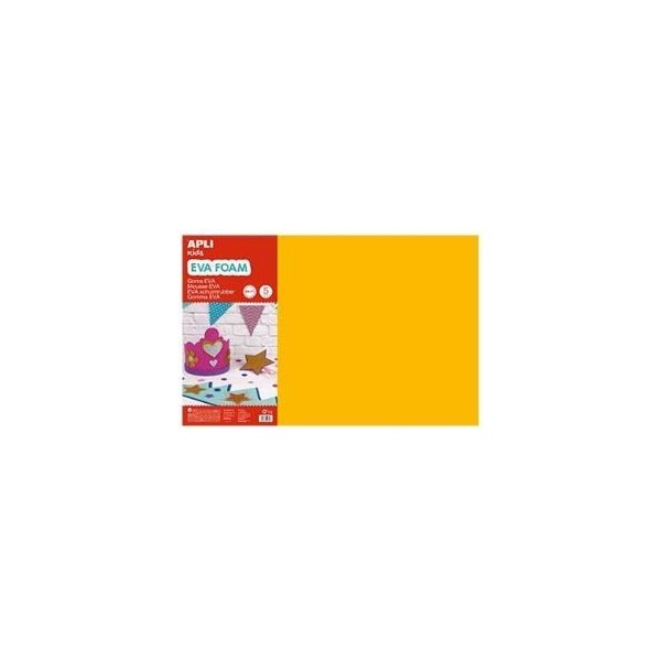 PLACA GOMA EVA APLI 40x60CM LARANJA