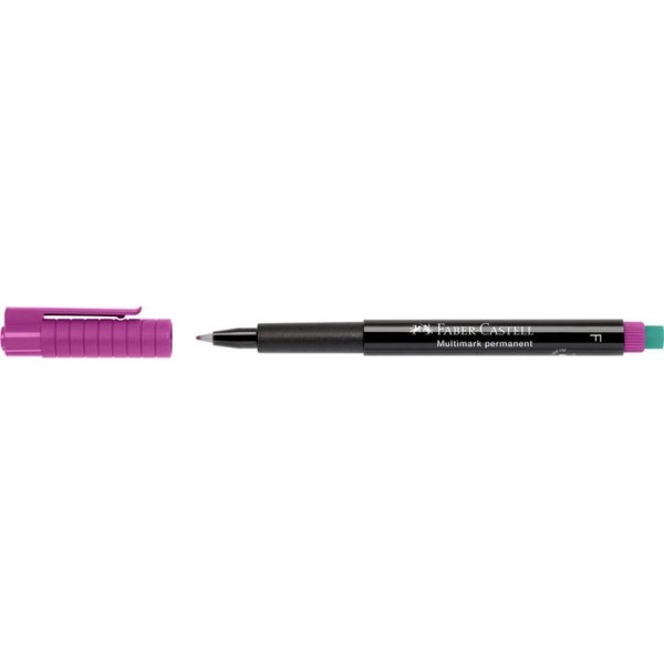 MARCADOR ACETATO PERMANENTE FABER-CASTELL 0.6MM F ROXO /  VIOLETA