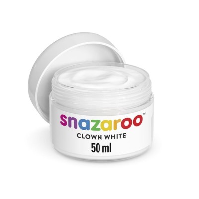 PINTURA FACIAL SNAZAROO 50ML BRANCO PALHAÇO 