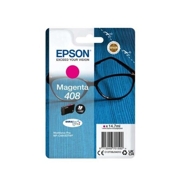 TINTEIRO EPSON 408 MAGENTA ORIGINAL 1.1K