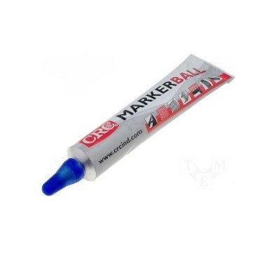 MARCADOR INDUSTRIAL EM BISNAGA COM PONTA EM ESFERA DE AÇO RESISTENTE  MARKER BALL AZUL