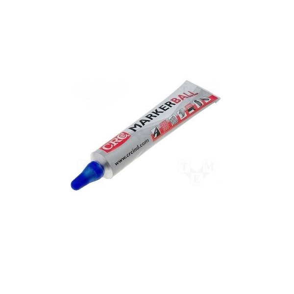 MARCADOR INDUSTRIAL EM BISNAGA COM PONTA EM ESFERA DE AÇO RESISTENTE  MARKER BALL AZUL