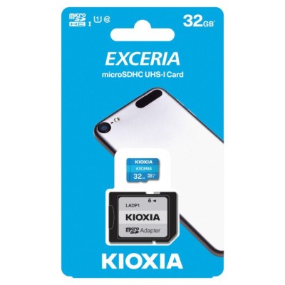 CARTAO DE MEMORIA KIOXIA EXCERIA MICRO SD 32GB C/ ADAPTADOR